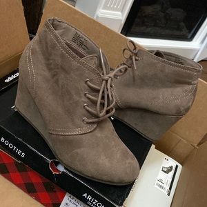 Taupe booties